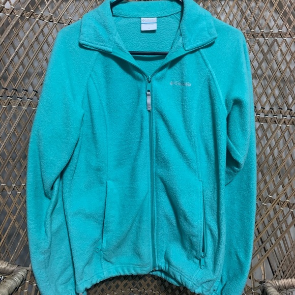 Columbia Womens teal fleece jacket